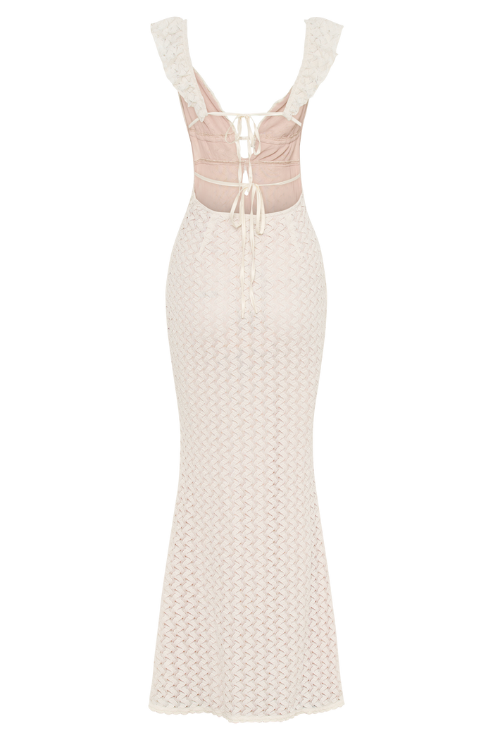 Ezra Lace Maxi Dress - Ivory