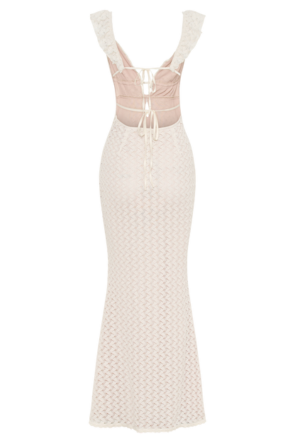 Ezra Lace Maxi Dress - Ivory