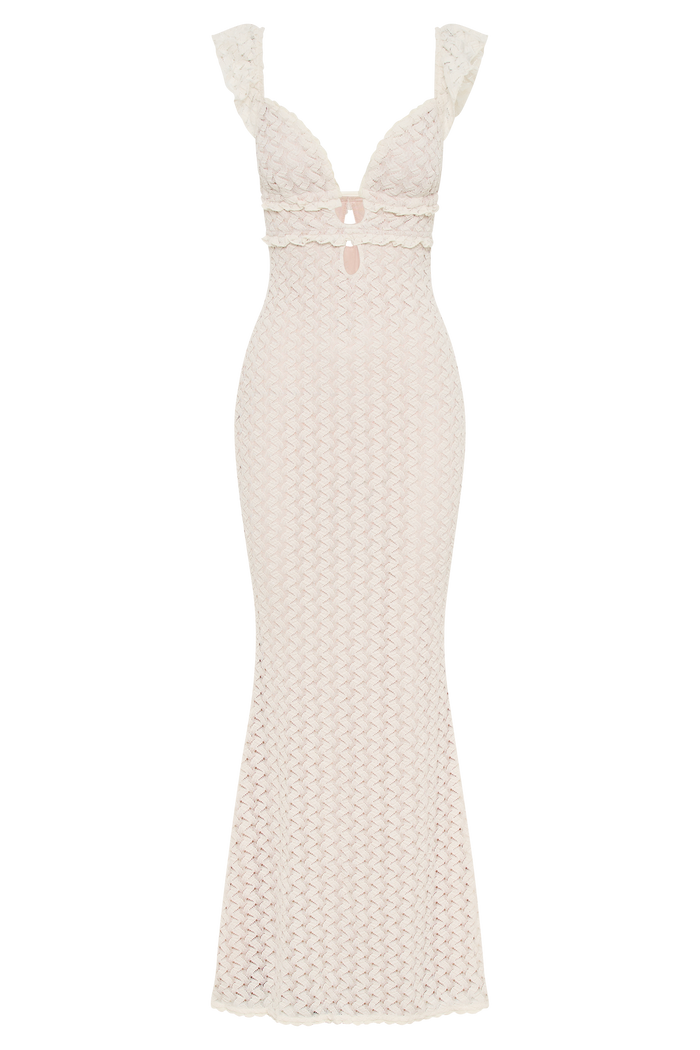 Ezra Lace Maxi Dress - Ivory