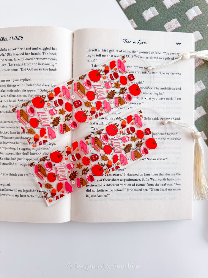Fall Bookish Bookmark