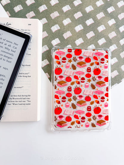 Fall Bookish Kindle Paperwhite Case – Cozy E-Reader Cover