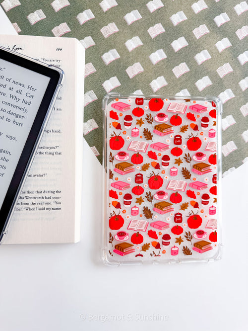 Fall Bookish Kindle Paperwhite Case – Cozy E-Reader Cover