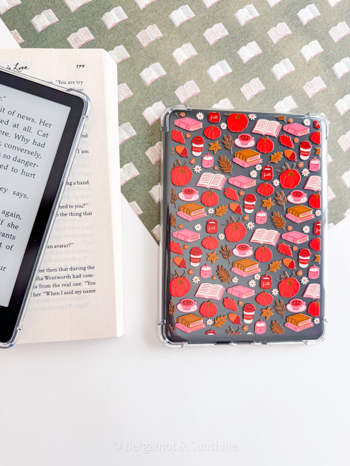 Fall Bookish Kindle Paperwhite Case – Cozy E-Reader Cover