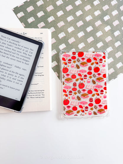 Fall Bookish Kindle Paperwhite Case – Cozy E-Reader Cover