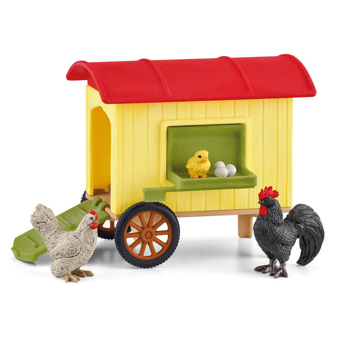 Farm with chicken coop and horse box