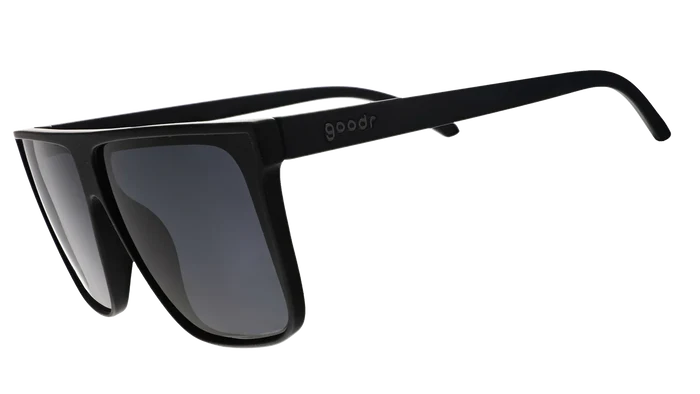 &nbsp;Black wide-fit, oversized flat-top sunglasses with black non-reflective lenses.

These amazing shades are the real deal. Super-stylish &amp; perfect for all your adventures!&nbsp; Be the envy of your friends this summer season!&nbsp;

Great sunglasses for kids (~7 years &amp; up) and adults.

POLARIZED: Glare reducing, polarized lenses with UV400 protection against UVA/UVB rays
NO Slip: Special grip coating eliminates slippage while sweating
NO Bounce: