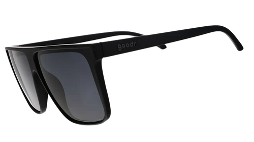 &nbsp;Black wide-fit, oversized flat-top sunglasses with black non-reflective lenses.

These amazing shades are the real deal. Super-stylish &amp; perfect for all your adventures!&nbsp; Be the envy of your friends this summer season!&nbsp;

Great sunglasses for kids (~7 years &amp; up) and adults.

POLARIZED: Glare reducing, polarized lenses with UV400 protection against UVA/UVB rays
NO Slip: Special grip coating eliminates slippage while sweating
NO Bounce:
