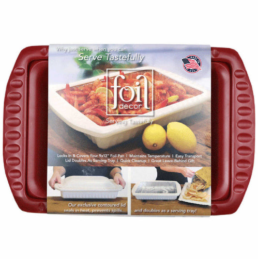Foil Decor with Lid , RED