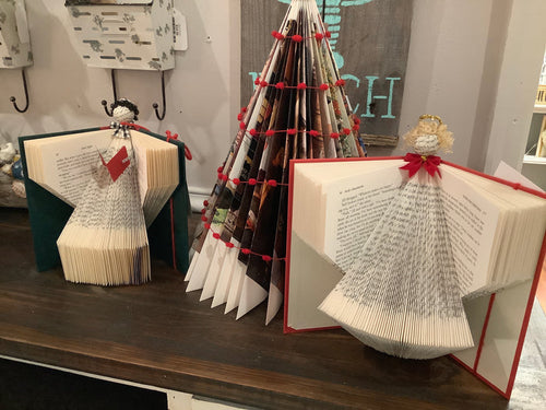 Folded book angel