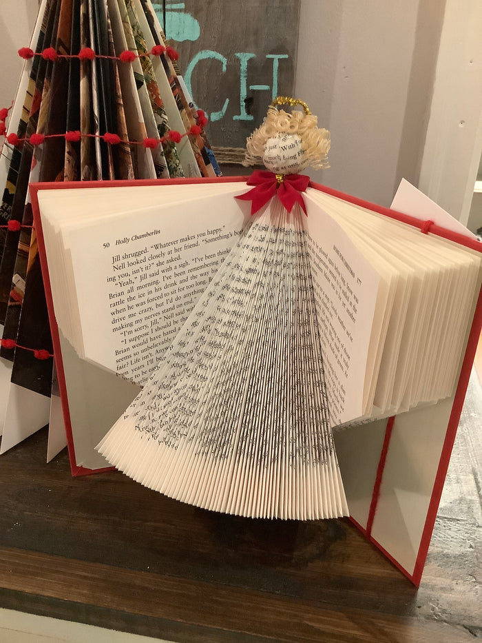 Folded book angel