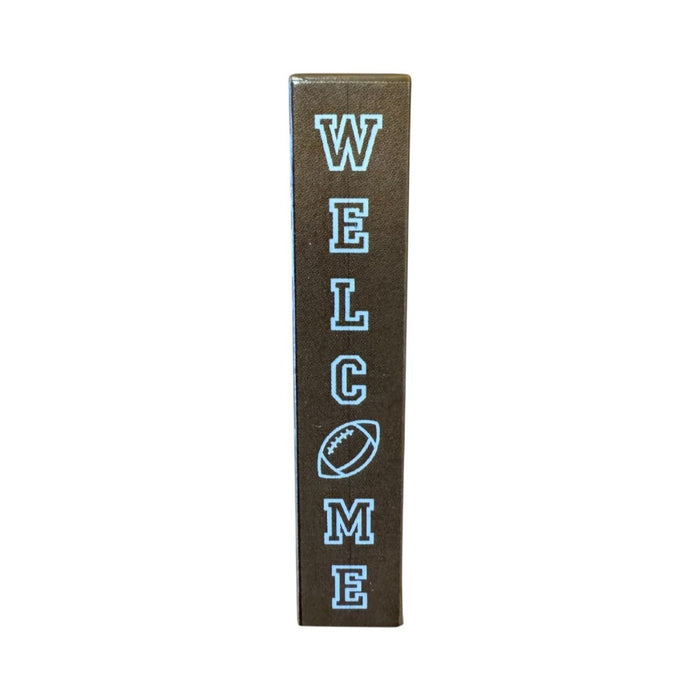 Football "Welcome" Porch Leaner Sign