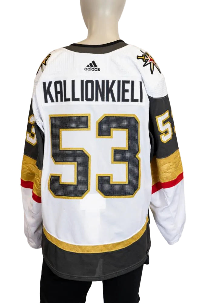 Game-Issued:#53 Marcus Kallionkieli White Jersey 2022/23 Set 1-15587 - Vegas Team Store