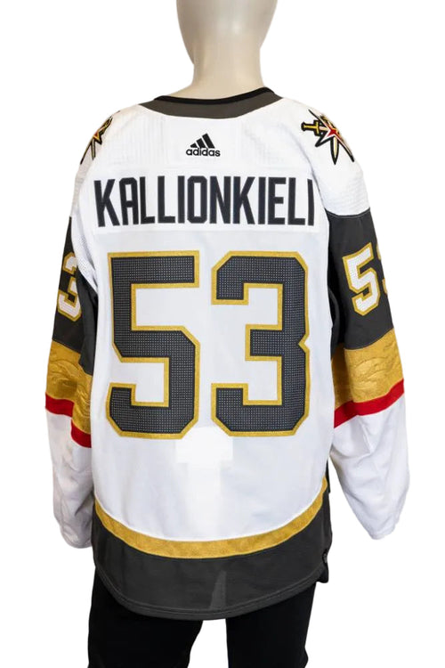 Game-Issued:#53 Marcus Kallionkieli White Jersey 2022/23 Set 1-15587 - Vegas Team Store