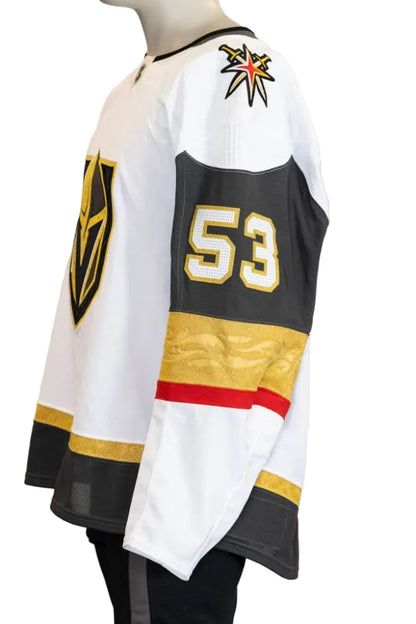 Game-Issued:#53 Marcus Kallionkieli White Jersey 2022/23 Set 1-15587 - Vegas Team Store