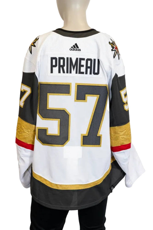 Game-Issued:#57 Mason Primeau White Jersey 2022/23 Set 1-15584 - Vegas Team Store