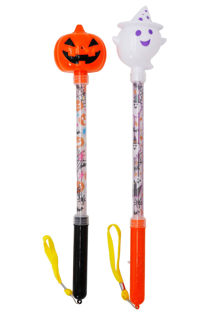 Ghost Pumpkin Head Colorful Led 1pc Light-up Wand