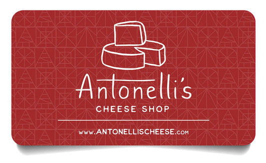 Gift card for two tickets to a cheese tasting event.