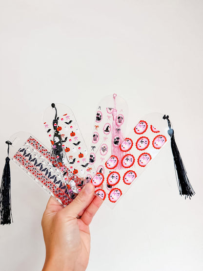 Girly Halloween E Reader Case and/or Bookmark [Combined Listing] – Spooky E-Reader Cover