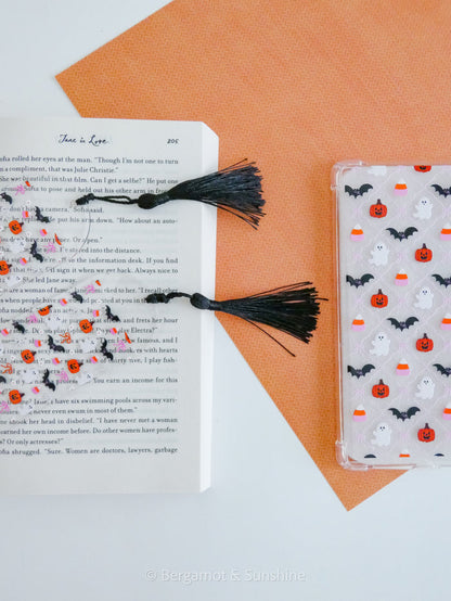 Girly Halloween E Reader Case and/or Bookmark [Combined Listing] – Spooky E-Reader Cover
