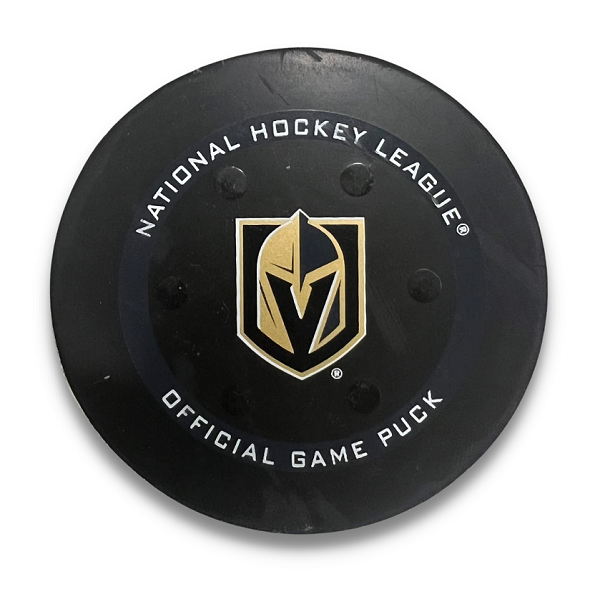Goal Puck: #29 Pontus Holmberg - TOR VS VGK - 02/22/2024 - Vegas Team Store