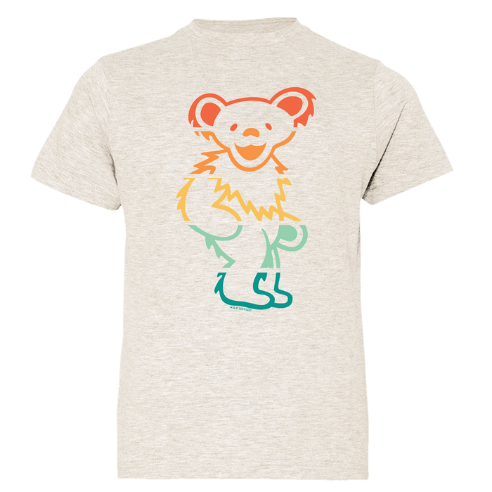Grateful Dead Retro Stripes Bear Youth T