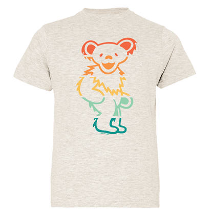 Grateful Dead Retro Stripes Bear Youth T