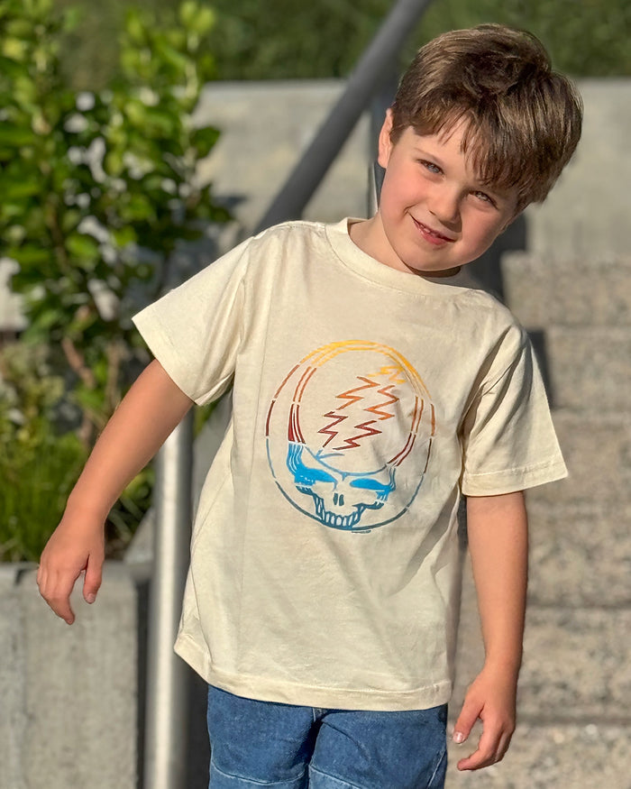 Grateful Dead Retro Stripes Stealie Toddler T