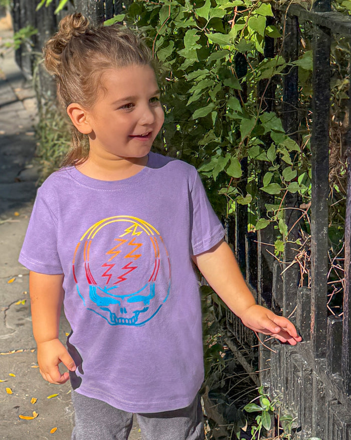 Grateful Dead Retro Stripes Stealie Toddler T