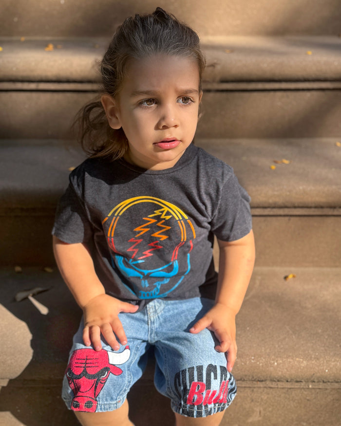 Grateful Dead Retro Stripes Stealie Toddler T