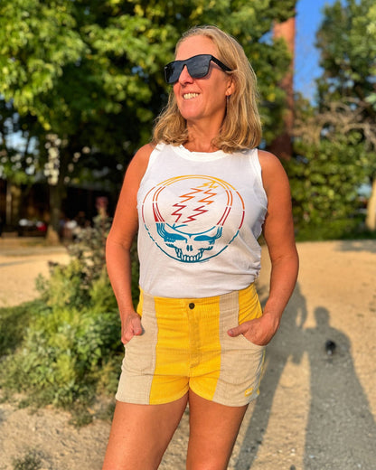 Grateful Dead Retro Stripes Stealie Women's Tank