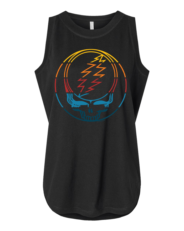 Grateful Dead Retro Stripes Stealie Women's Tank