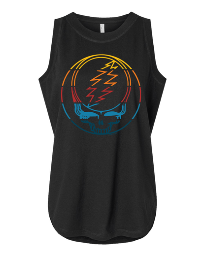 Grateful Dead Retro Stripes Stealie Women's Tank