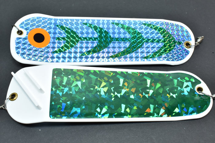 Green Legs - 8" Double Finned Flasher