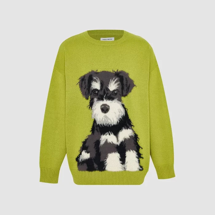 Green Schnauzer Sweater