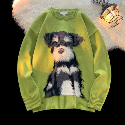 Green Schnauzer Sweater