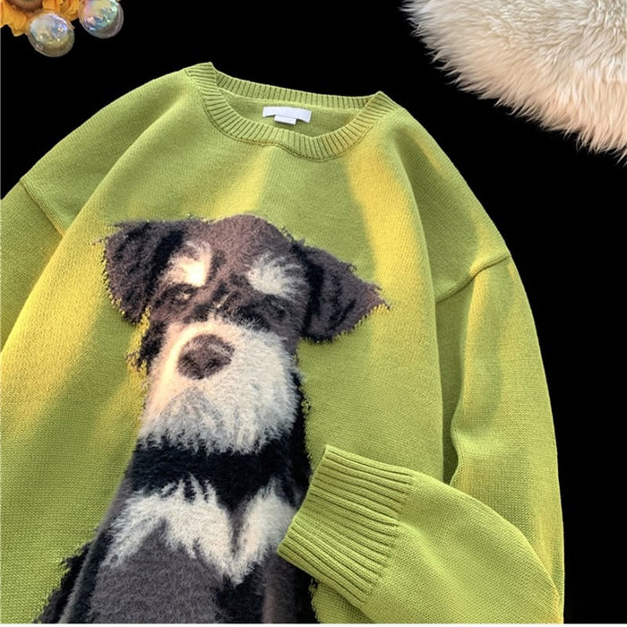 Green Schnauzer Sweater