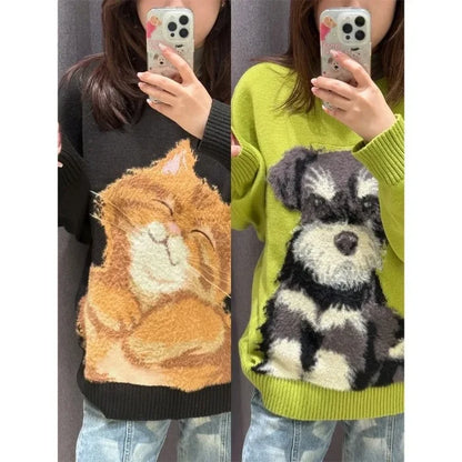 Green Schnauzer Sweater