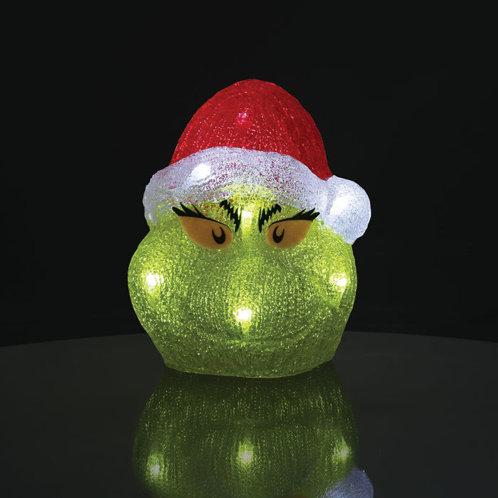 Grinch Head 8" Lit Fig