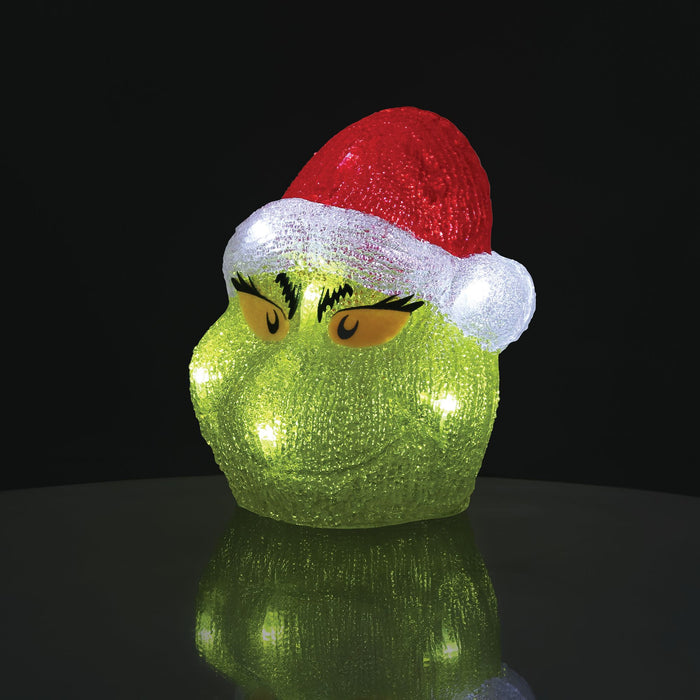 Grinch Head 8" Lit Fig