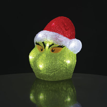 Grinch Head 8" Lit Fig
