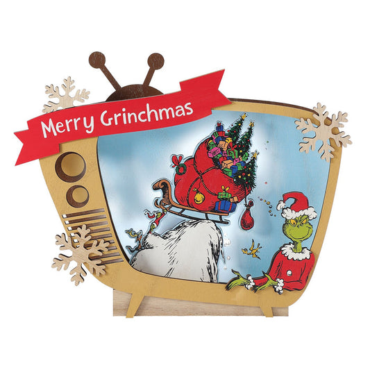 Grinch TV Table Decor
