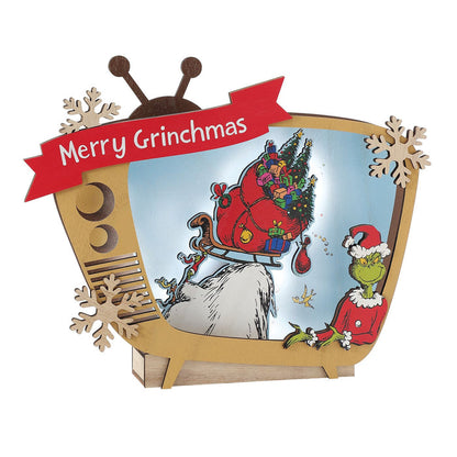 Grinch TV Table Decor