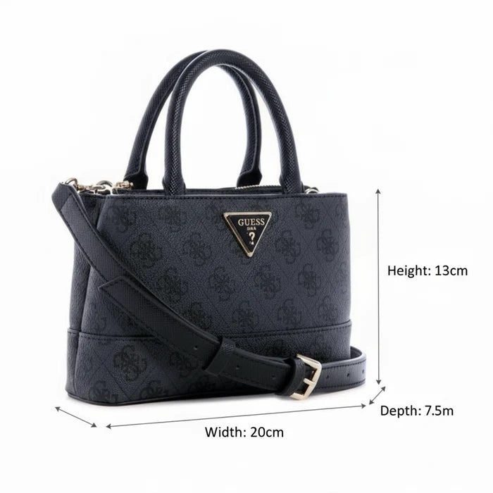 GUESS Cordelia Mini Satchel - Black - GB65 - Runner