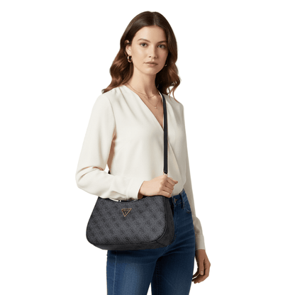 GUESS Noelle Top Zip Shoulder Bag - Runner