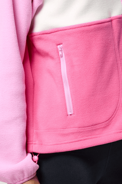 Gym+Coffee Snap Polar Fleece - Cotton Candy - Dotique - Gym+Coffee