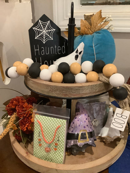 Halloween bead garland