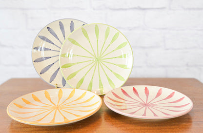 Hand-Painted Stoneware Plates