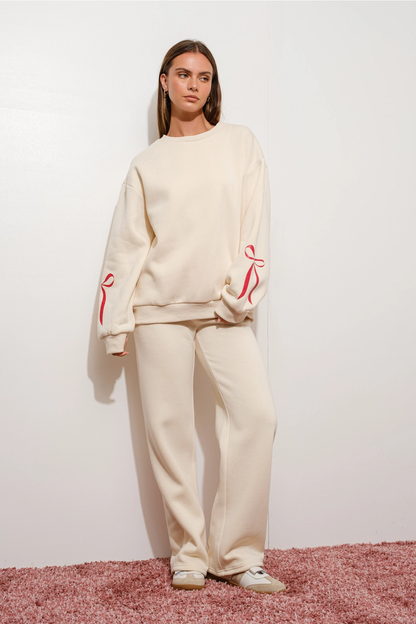 Happily Yours Bow Sweatpants