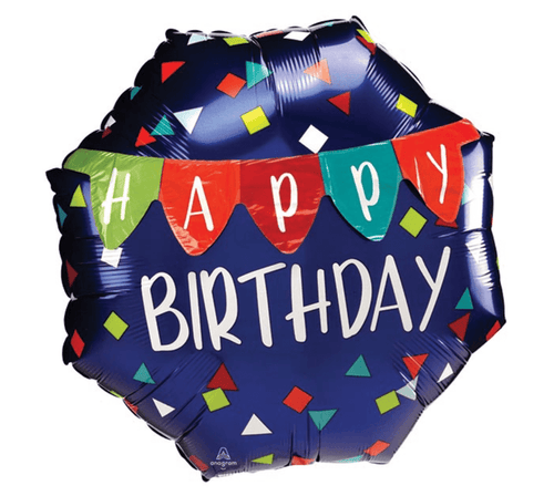 burton + burton Balloons Happy Birthday Multi Balloon