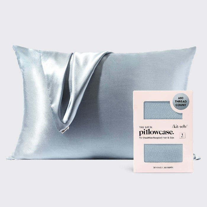KITSCH Satin Pillowcase Standard - Haze Blue